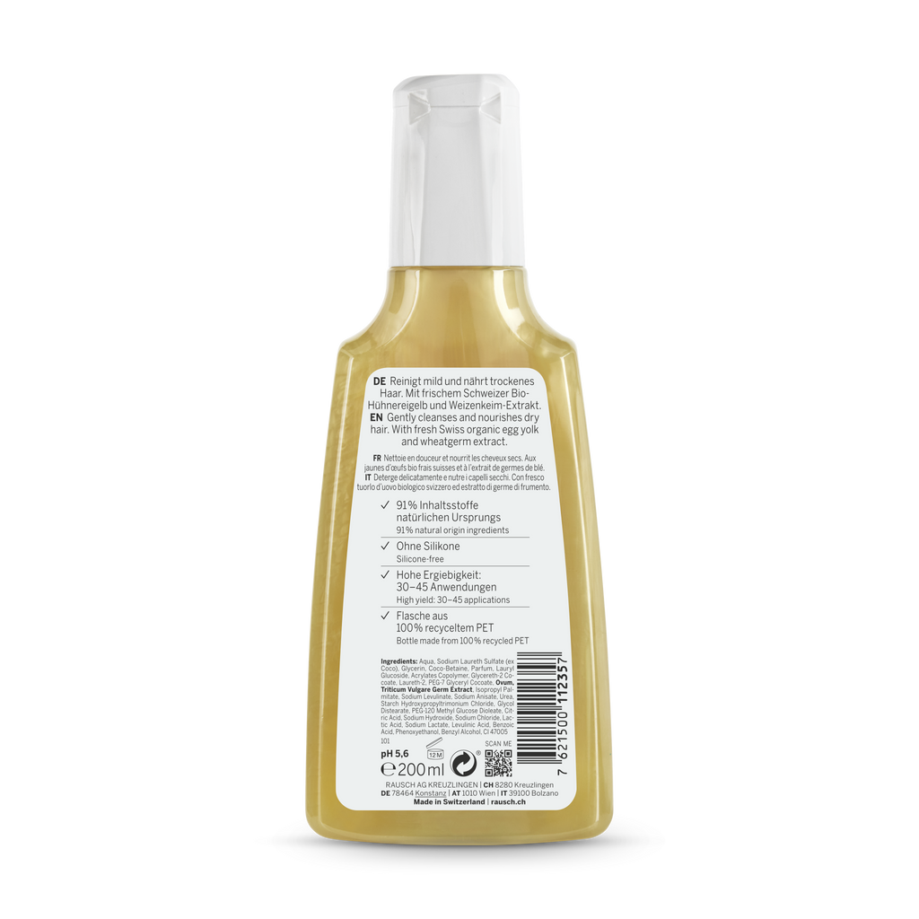 Rausch Nourishing Shampoo with Egg Oil 200 ml - back