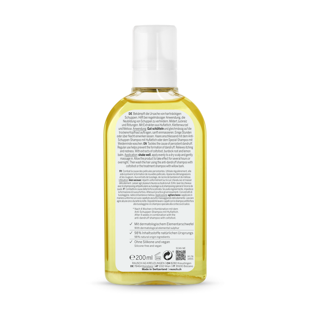 Rausch Anti-Dandruff Scalp Lotion with Coltsfoot 200 ml - back