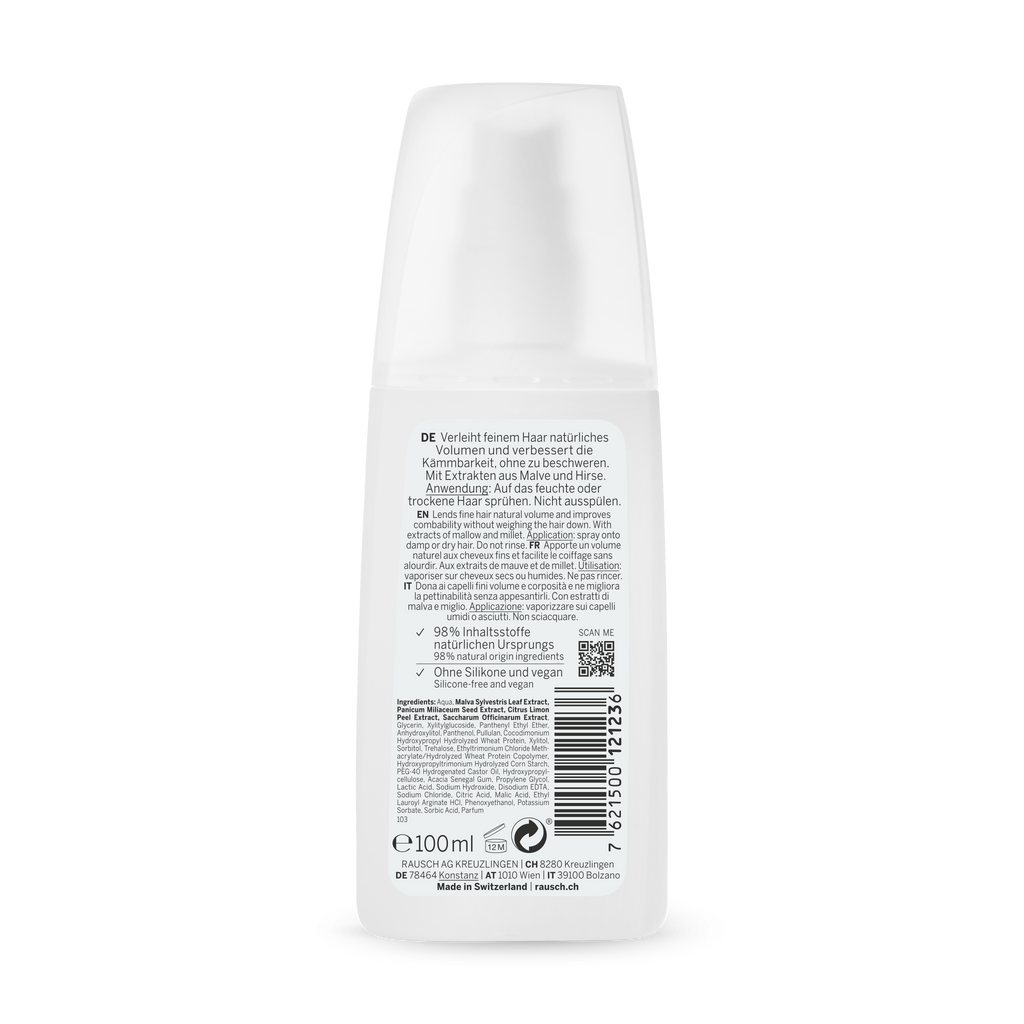 Rausch Volume Spray Conditioner with Mallow 100 ml - back