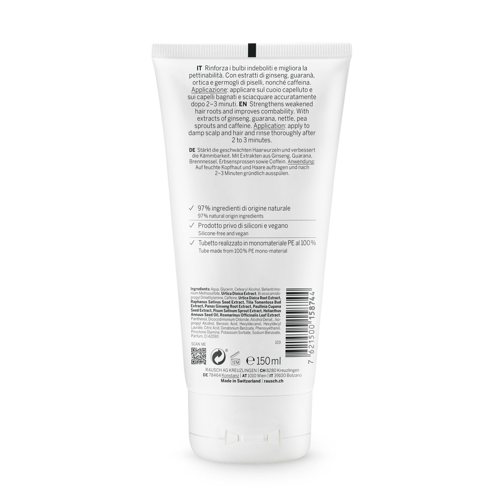 Rausch Caffeine Conditioner with Ginseng 200 ml - back