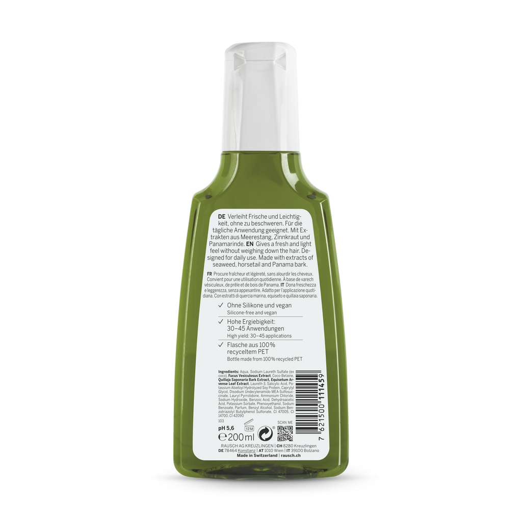 Rausch Degreasing Shampoo with Seaweed 200 ml - back
