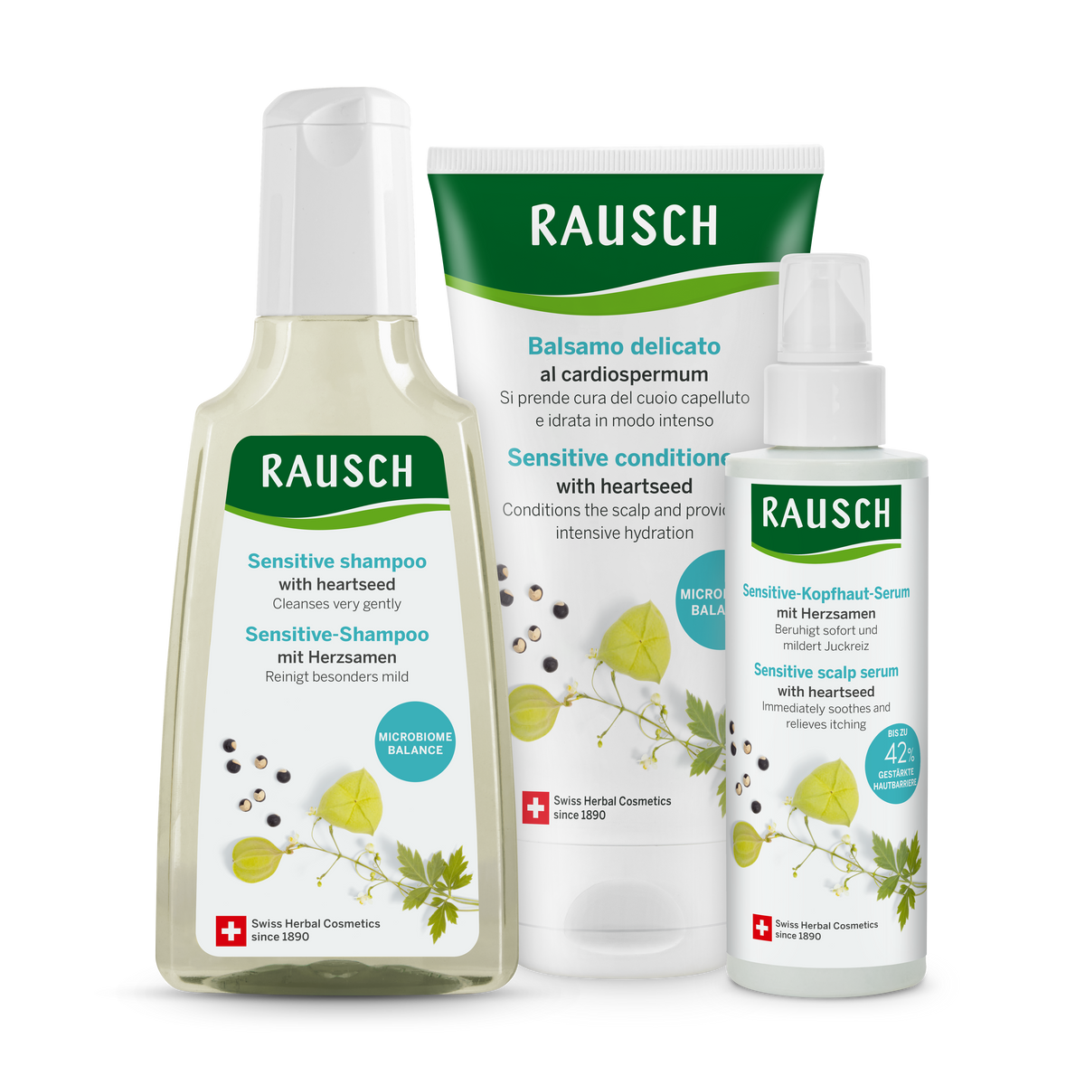 Rausch Sensitive Shampoo with Heartseed 200 ml - range