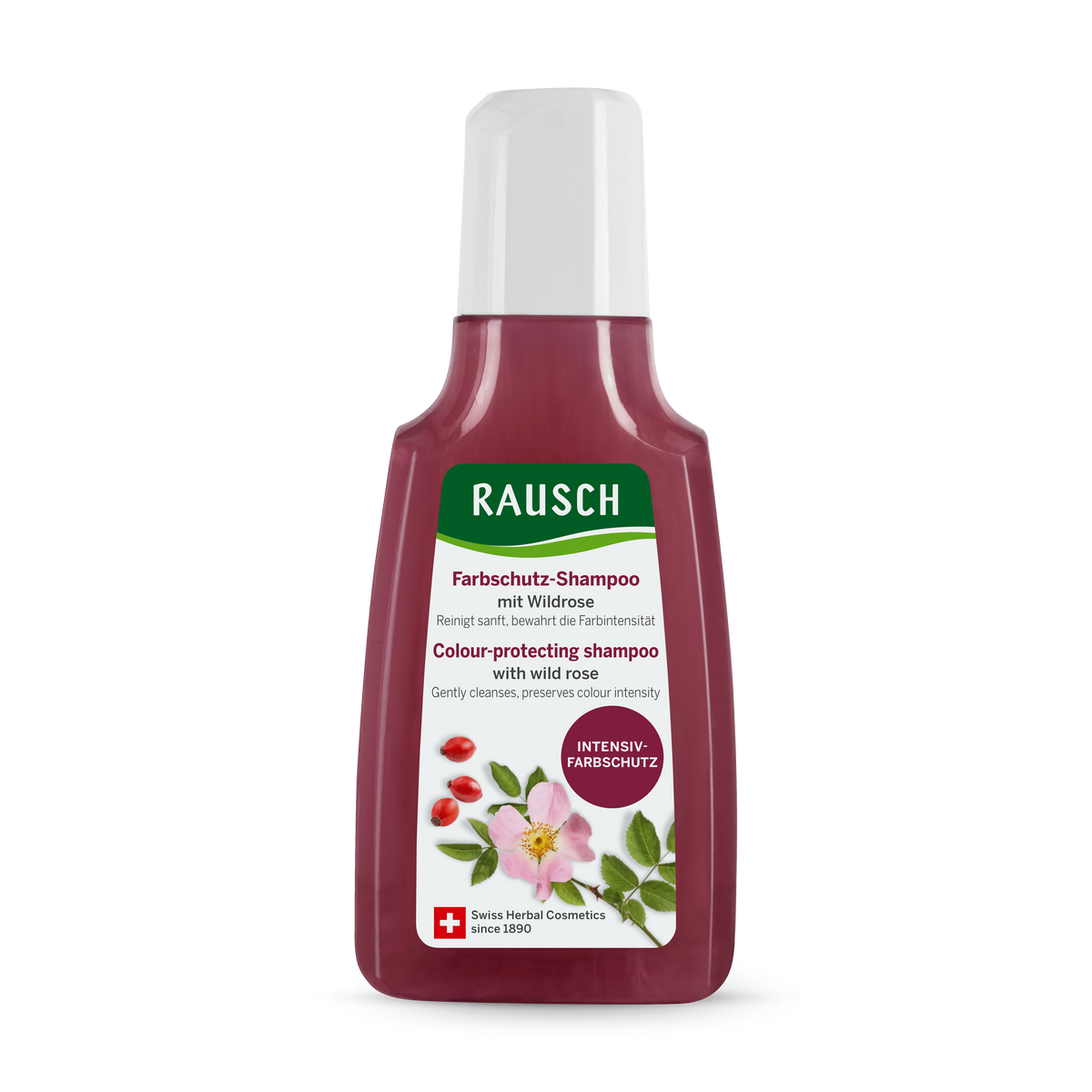 Rausch Colour-Protecting Shampoo with Wild Rose 40 ml (Travel Size) - front