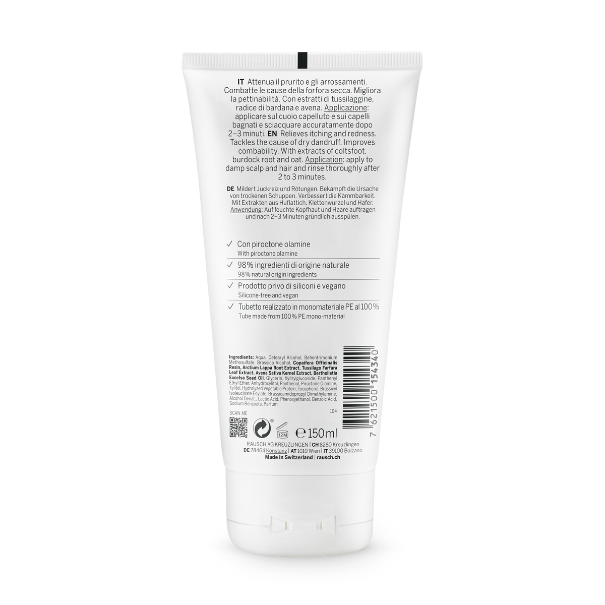 Rausch Anti-Dandruff Conditioner with Coltsfoot 200 ml - back