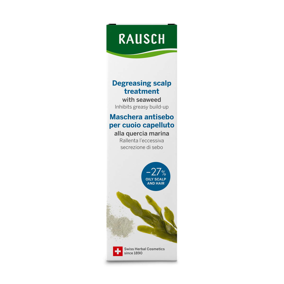Rausch Degreasing Scalp Treatment with Seaweed 100 ml - box back