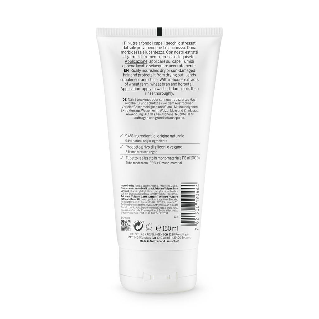 Rausch Nourishing Conditioner with Wheatgerm 150 ml - back