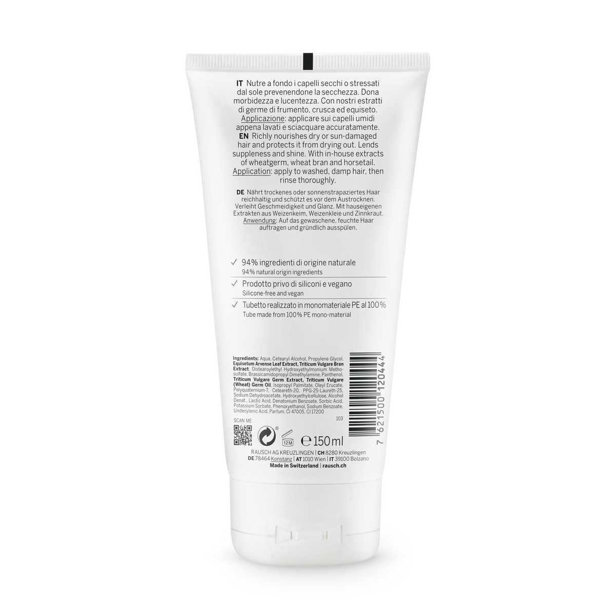 Rausch Nourishing Conditioner with Wheatgerm 150 ml - back