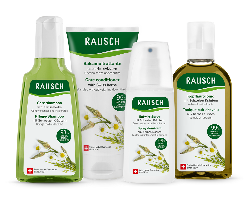 Rausch Care Shampoo with Swiss Herbs 200 ml - range