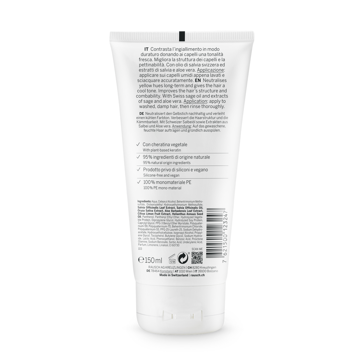 Rausch Silver-Shine Conditioner with Sage 200 ml - back