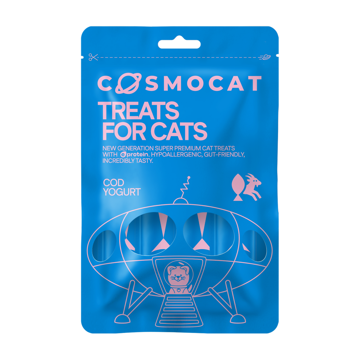 Cat Treats With Cod Yoghurt, 84g, E-Protein, Hypoallergenic