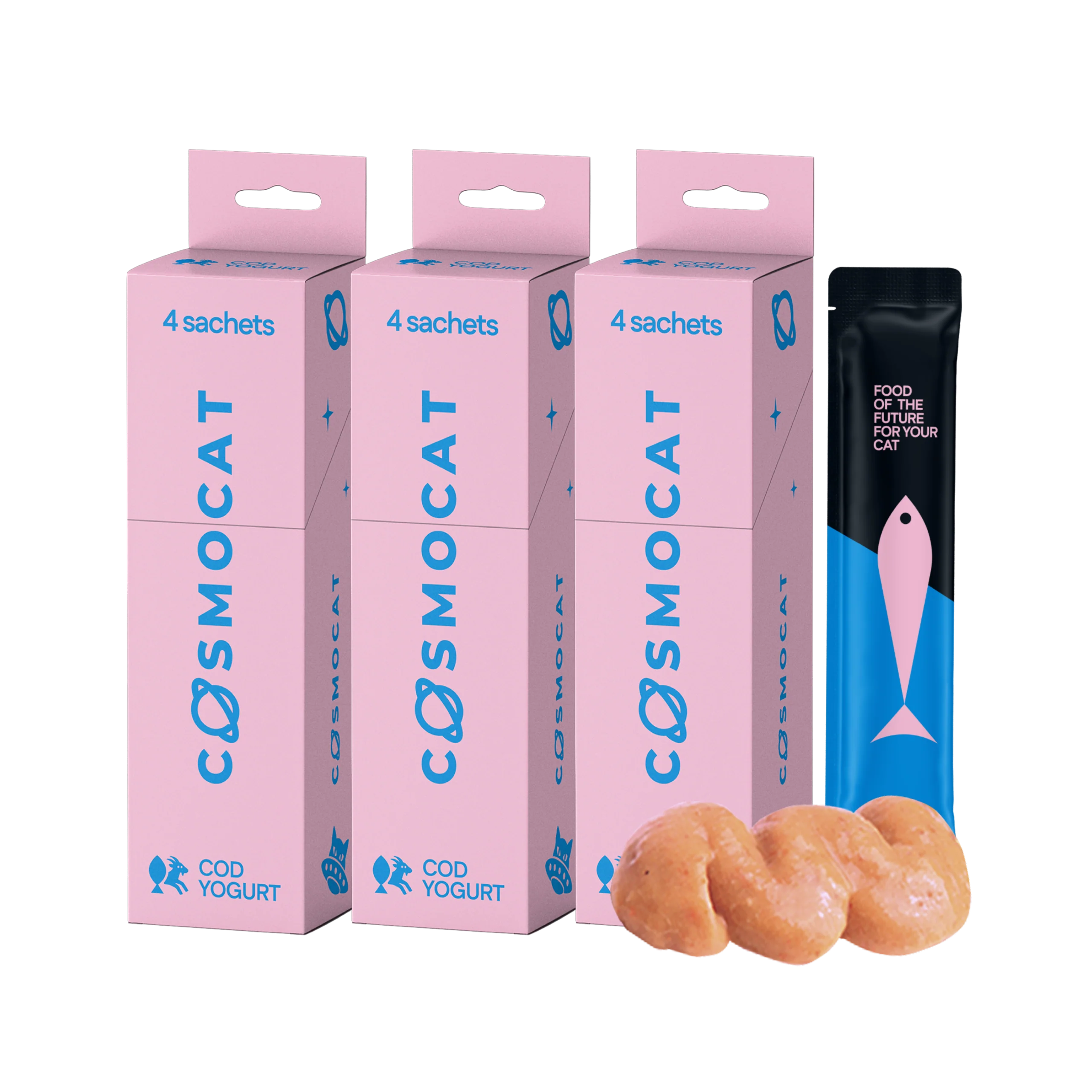 Cat Treats With Cod Yoghurt, 48g, E-Protein, Hypoallergenic