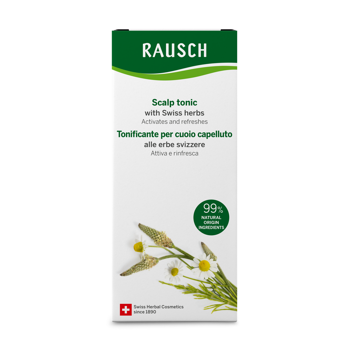 Rausch Scalp Tonic with Swiss Herbs 200 ml - box back