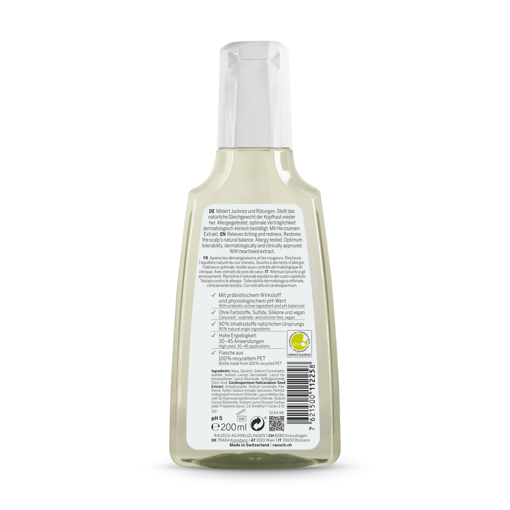 Rausch Sensitive Shampoo with Heartseed 200 ml - back